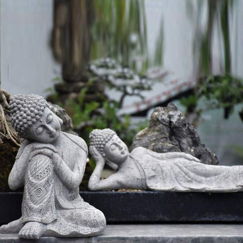 Buddha Stones Meditazione tibetana Benedizione del Buddha Compassione Serenità Decorazione della casa - Image 3