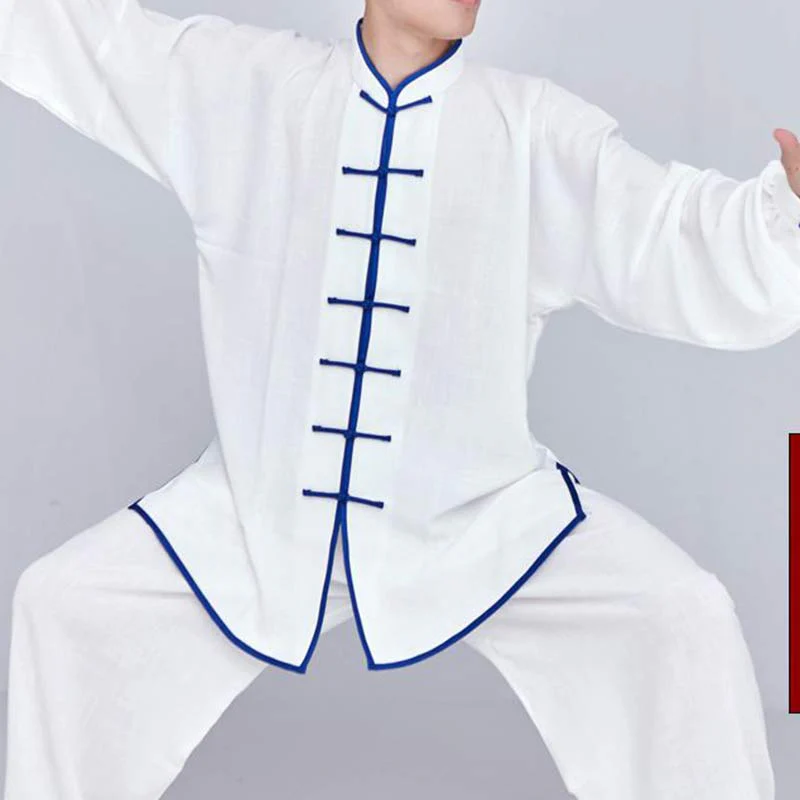 Buddha Stones Meditazione Zen Preghiera Spirituale Tai Chi Qigong Pratica Unisex Ricamo Abbigliamento Set - Image 11