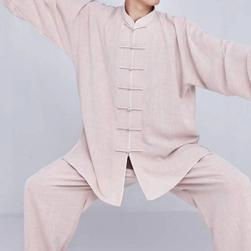Buddha Stones Meditazione Zen Preghiera Spirituale Tai Chi Qigong Pratica Unisex Ricamo Abbigliamento Set - Image 13