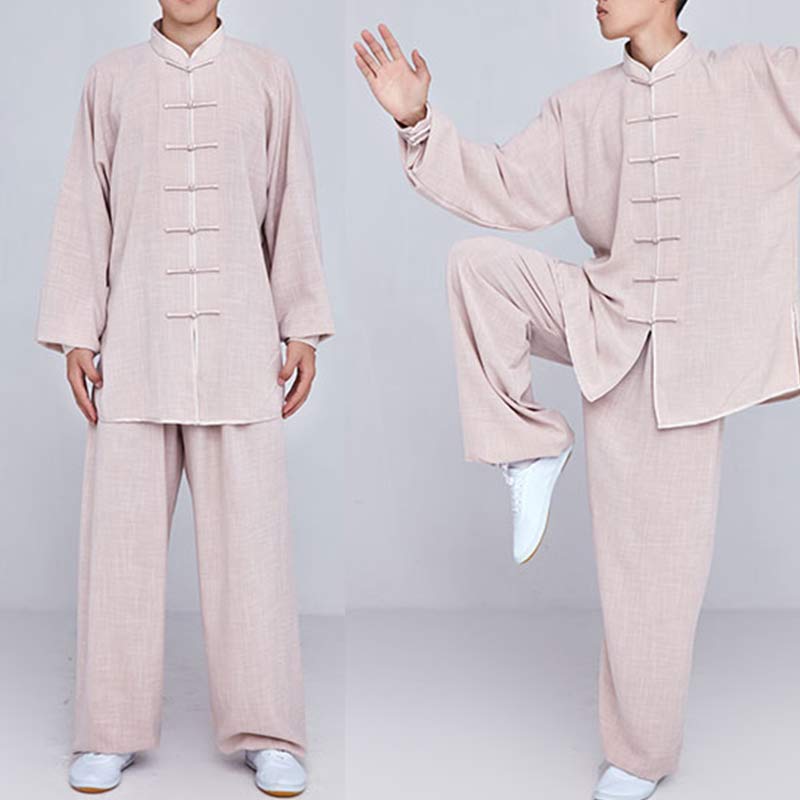 Buddha Stones Meditazione Zen Preghiera Spirituale Tai Chi Qigong Pratica Unisex Ricamo Abbigliamento Set - Image 14