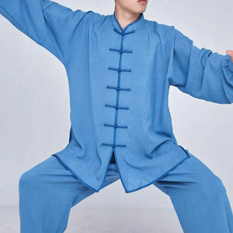 Buddha Stones Meditazione Zen Preghiera Spirituale Tai Chi Qigong Pratica Unisex Ricamo Abbigliamento Set - Image 21