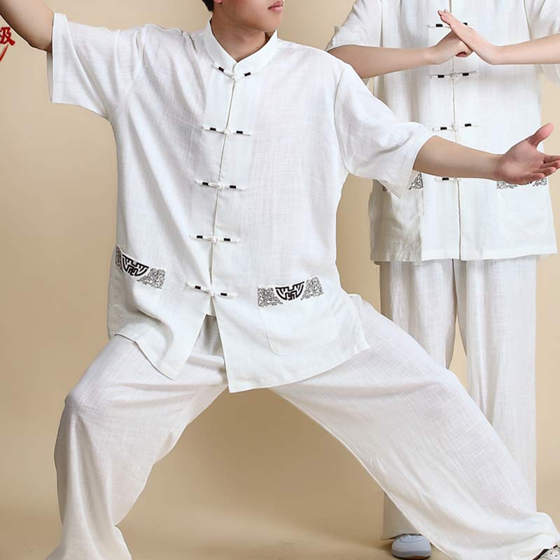 Buddha Stones Meditazione Zen Preghiera Spirituale Tai Chi Qigong Pratica Unisex Ricamo Abbigliamento Set - Image 22