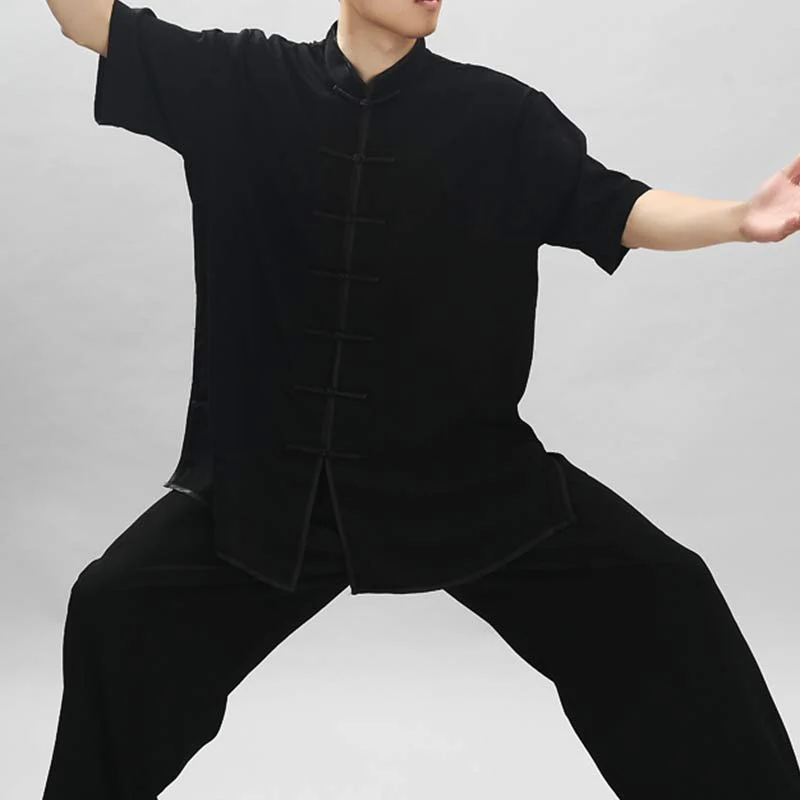 Buddha Stones Meditazione Zen Preghiera Spirituale Tai Chi Qigong Pratica Unisex Ricamo Abbigliamento Set - Image 27