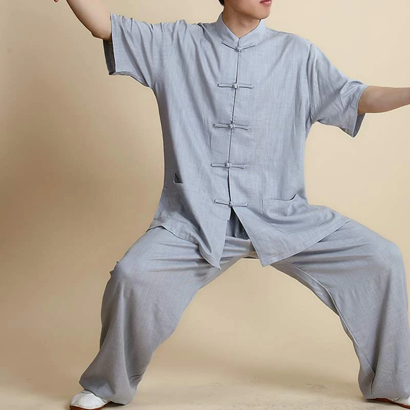 Buddha Stones Meditazione Zen Preghiera Spirituale Tai Chi Qigong Pratica Unisex Ricamo Abbigliamento Set - Image 31
