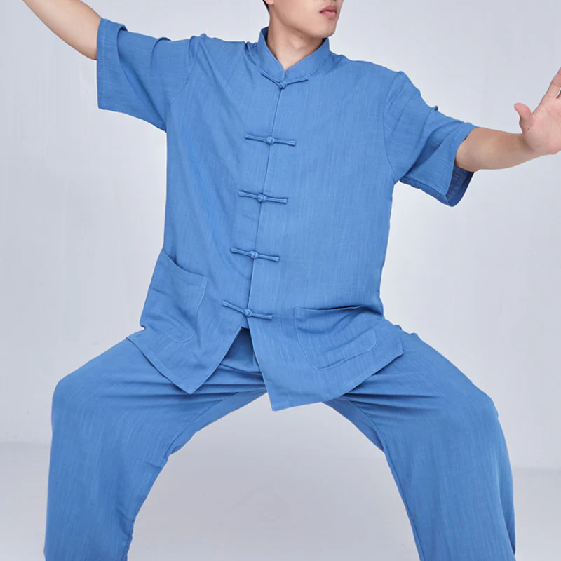 Buddha Stones Meditazione Zen Preghiera Spirituale Tai Chi Qigong Pratica Unisex Ricamo Abbigliamento Set - Image 35