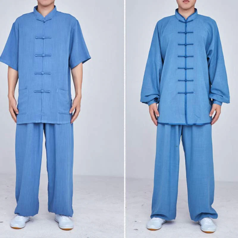Buddha Stones Meditazione Zen Preghiera Spirituale Tai Chi Qigong Pratica Unisex Ricamo Abbigliamento Set - Image 36