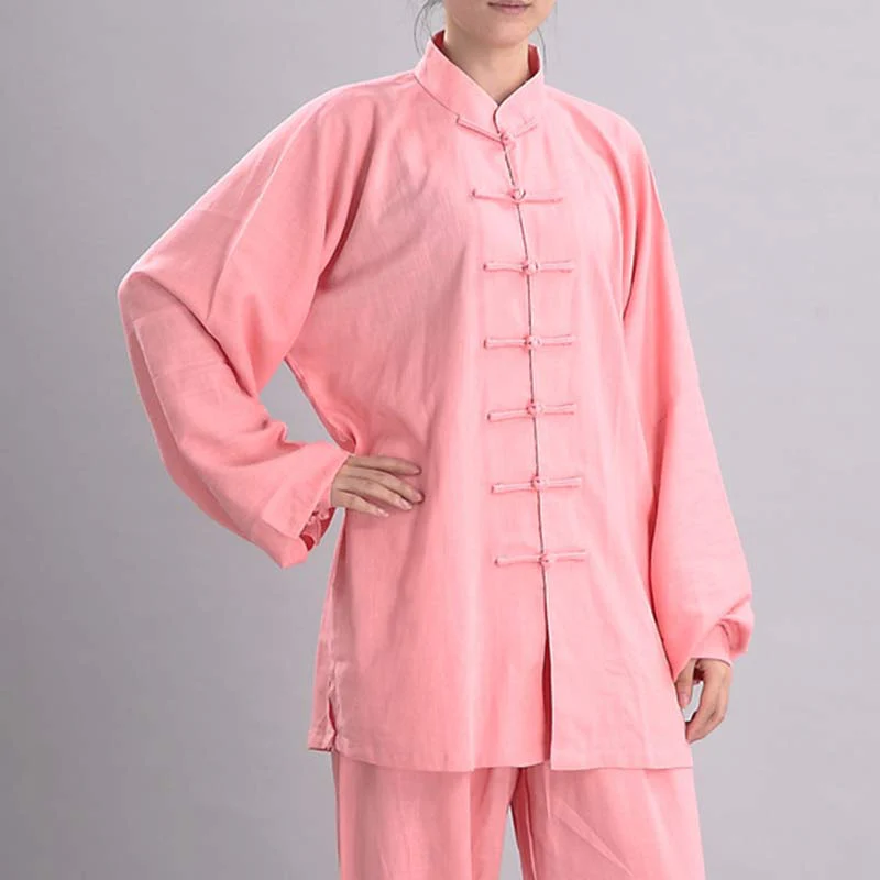 Buddha Stones Meditazione Zen Preghiera Spirituale Tai Chi Qigong Pratica Unisex Ricamo Abbigliamento Set - Image 9