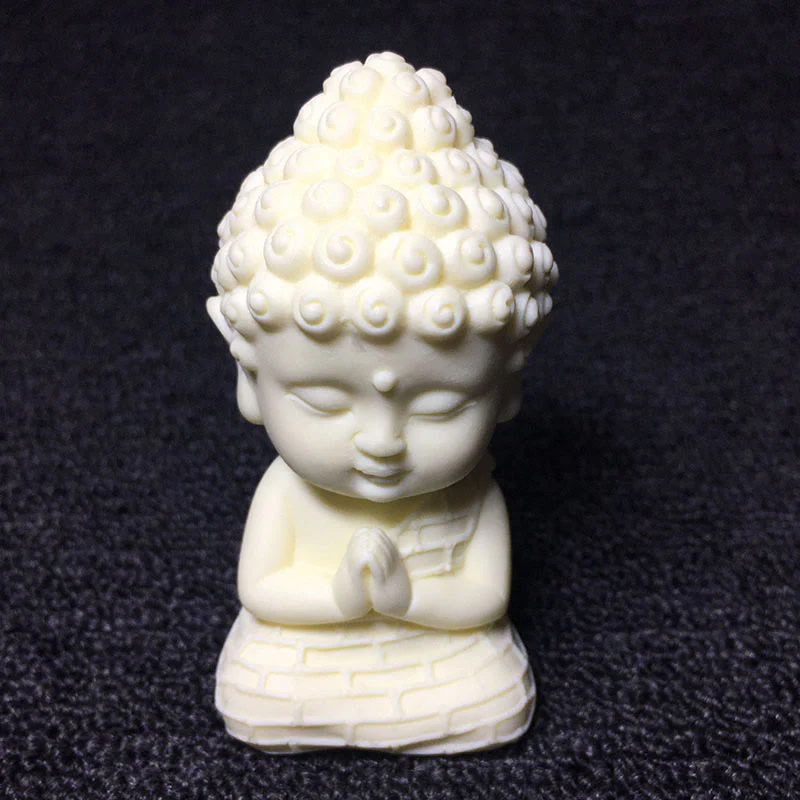 Buddha Stones Mini Avorio Frutta Tathagata Buddha Lotus Kwan Yin Avalokitesvara Manjusri Samantabhadra Serenity Desk Decorazione - Image 10