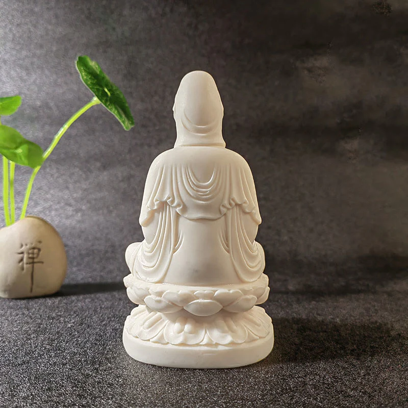 Buddha Stones Mini Avorio Frutta Tathagata Buddha Lotus Kwan Yin Avalokitesvara Manjusri Samantabhadra Serenity Desk Decorazione - Image 16