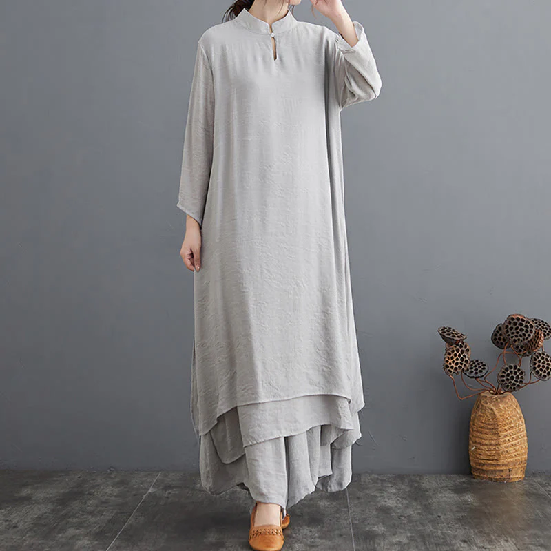 Buddha Stones Modello semplice Meditazione Preghiera Spirituale Zen Pratica Yoga Abbigliamento Donna Set - Image 17