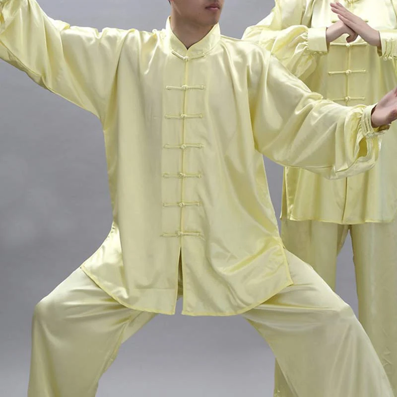 Buddha Stones Modello semplice Meditazione Preghiera Spirituale Zen Tai Chi Qigong Pratica Set di abbigliamento unisex - Image 18