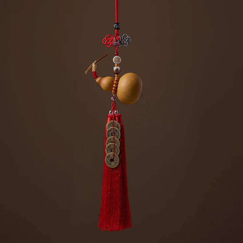 Buddha Stones Monete Feng Shui Zucca Nodo cinese Monete fortunate Cinque imperatori Denaro Ricchezza Nappe Decorazione - Image 9