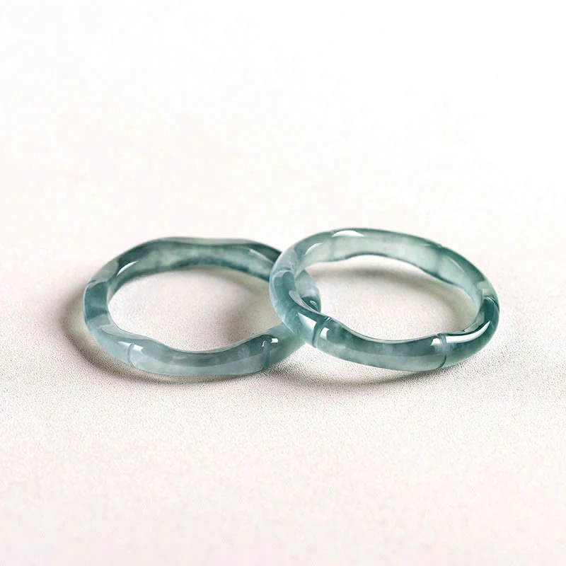Buddha Stones Natural Jade Bamboo Prosperity Abbondanza - Image 12