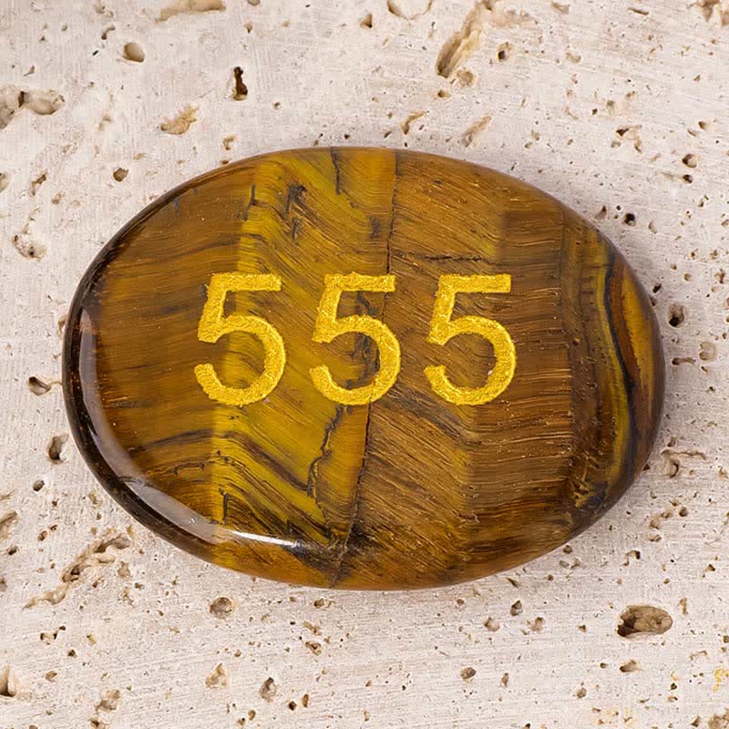 Buddha Stones Numeri angelici Cristallo bianco Diaspro rosso Cristallo rosa Avventurina verde Pietra da palma per meditazione - Image 18