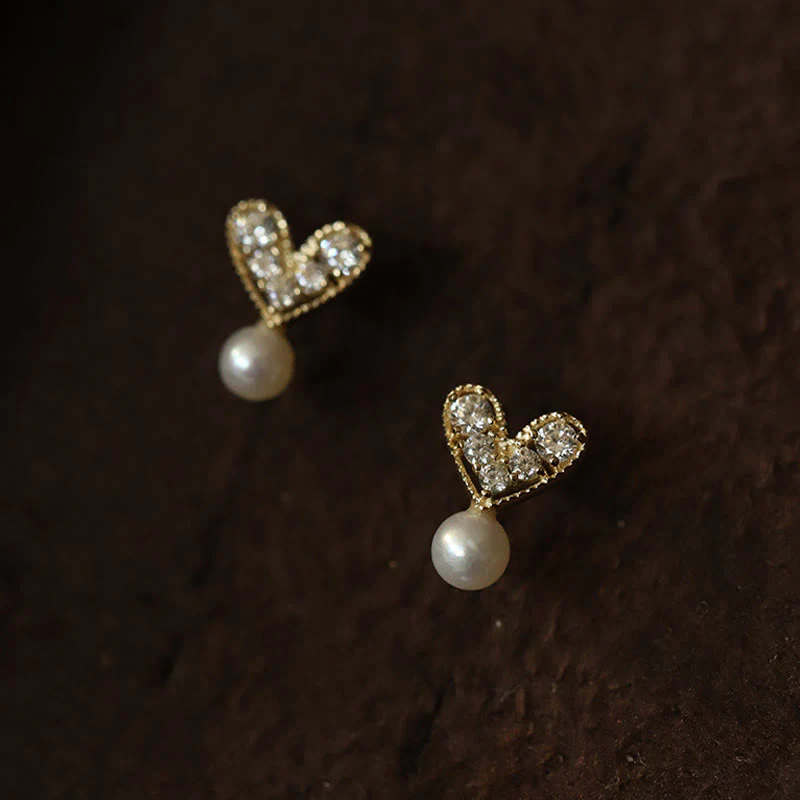 Buddha Stones Orecchini pendenti con design a cuore in argento sterling 925 placcato oro, con scritta "Sincerità".