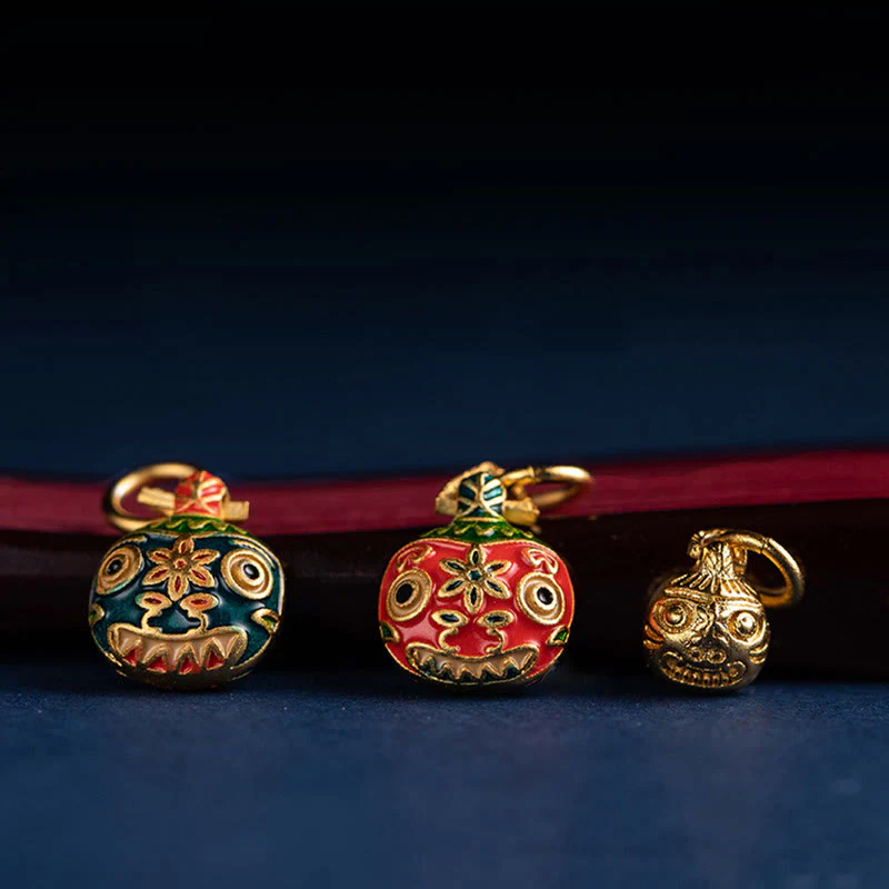Buddha Stones Oro Ingoiare Bestia Famiglia Fortuna Portachiavi Auto Telefono Appeso Decorazione - Image 21