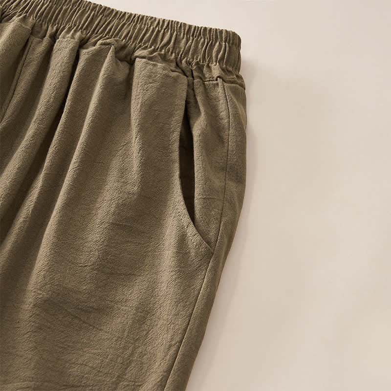 Buddha Stones Pantaloni capri da donna a vita alta, affusolati, con design retrò in pizzo e patchwork, con tasche, perfetti per l'estate. - Image 18