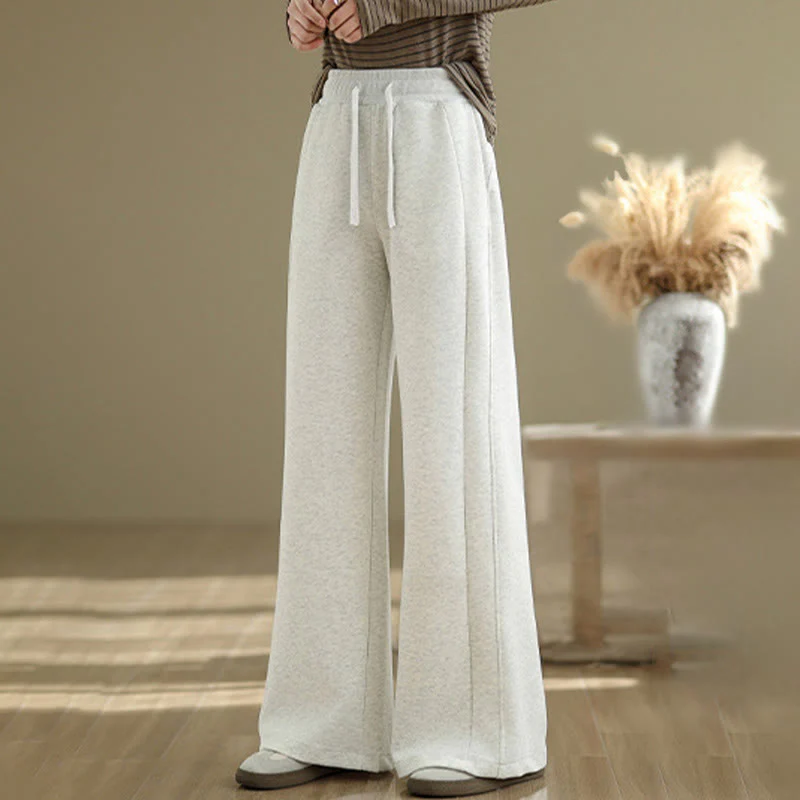 Buddha Stones Pantaloni larghi da donna in cotone casual con tasche - Image 3