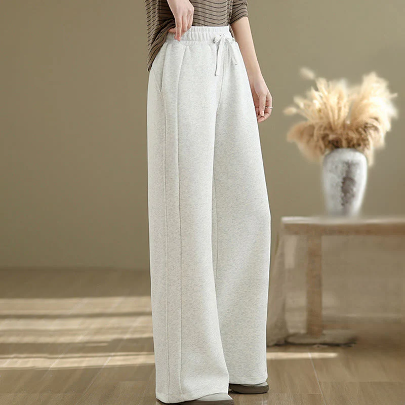 Buddha Stones Pantaloni larghi da donna in cotone casual con tasche - Image 4