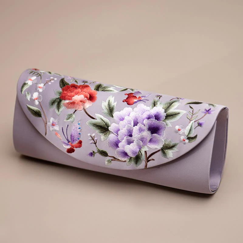 Buddha Stones Peonia Tulipano Su Ricamo Borsa da sposa Borsa a tracolla - Image 19