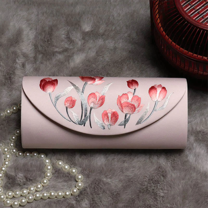 Buddha Stones Peonia Tulipano Su Ricamo Borsa da sposa Borsa a tracolla - Image 23