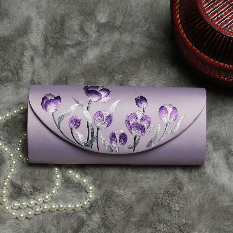 Buddha Stones Peonia Tulipano Su Ricamo Borsa da sposa Borsa a tracolla - Image 24