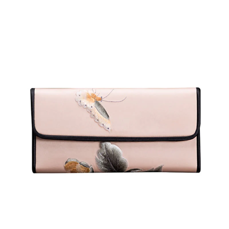 Buddha Stones Peony Flower Su Ricamo Viaggio Shopping Borsa Lunga Borsa a Mano - Image 10