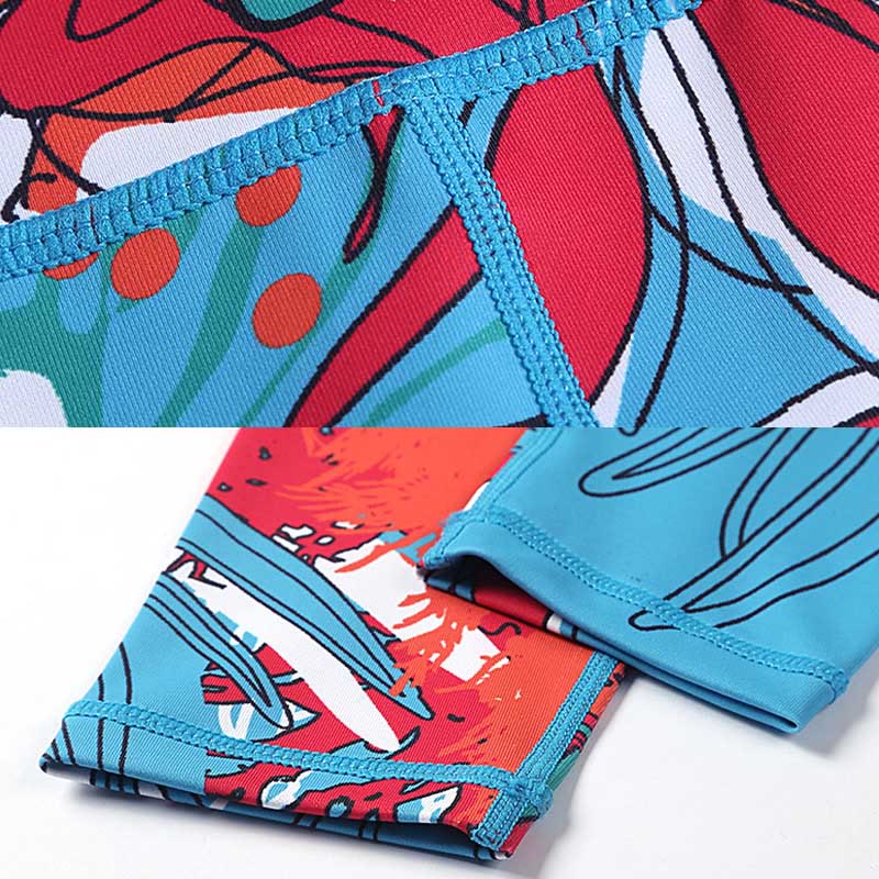 Buddha Stones Petali di fiori colorati Foglie Stampa Sport Esercizio Fitness Vita alta Leggings Pantaloni da yoga da donna - Image 24