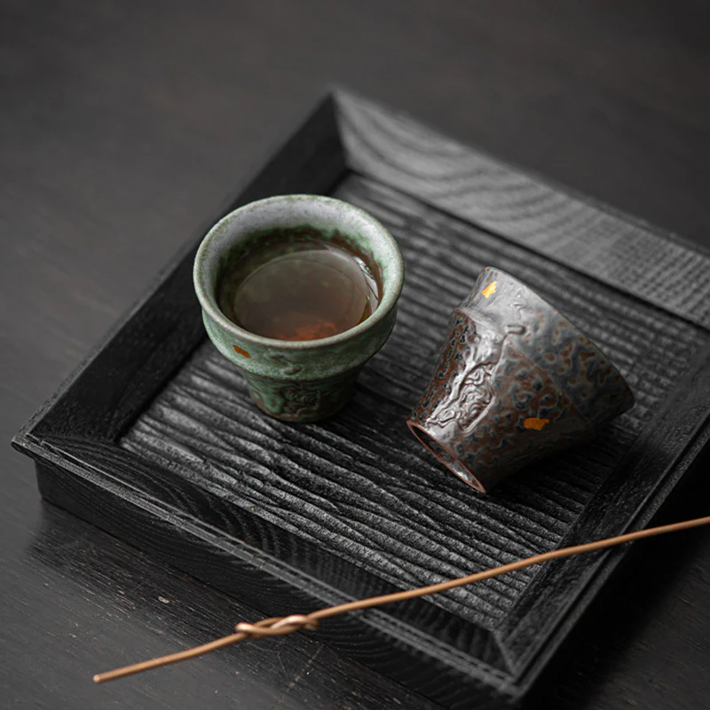 Buddha Stones Piccola tazza da tè in ceramica in stile vintage Tazza da tè Kung Fu 50 ml - Image 10