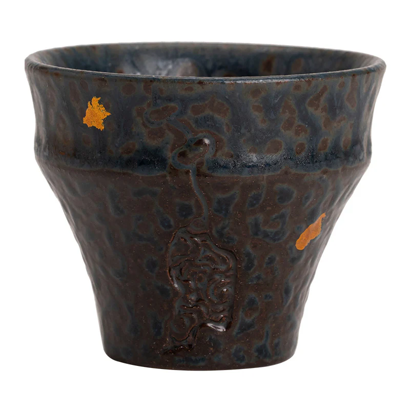 Buddha Stones Piccola tazza da tè in ceramica in stile vintage Tazza da tè Kung Fu 50 ml - Image 12