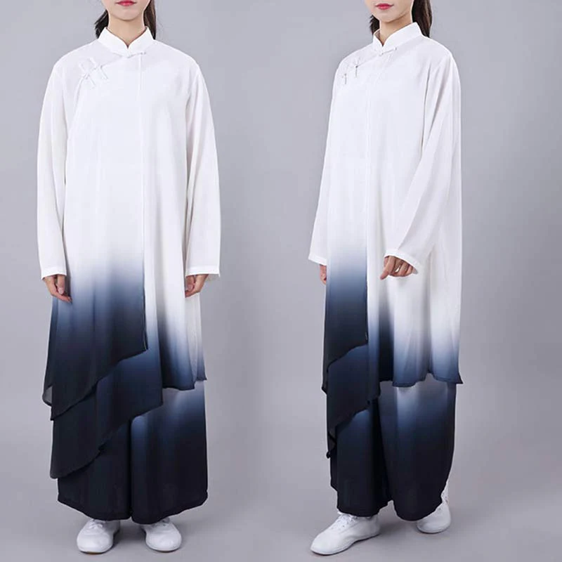 Buddha Stones Pittura sfumata Meditazione Preghiera Spirituale Zen Tai Chi Qigong Pratica Set di abbigliamento unisex - Image 4