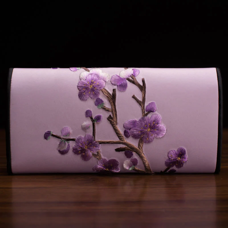 Buddha Stones Plum Bossom Su Ricamo Viaggio Shopping Borsa Lunga Borsa a Mano - Image 18