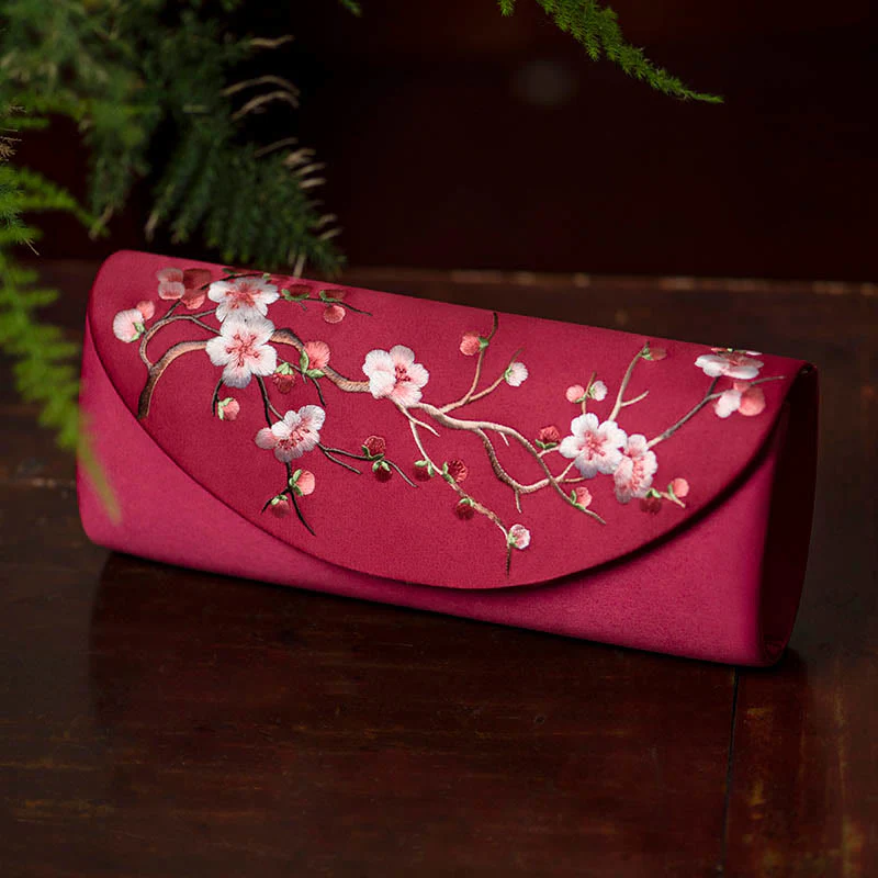 Buddha Stones Plum Bossom Tulipano Su Ricamo Borsa da sposa Borsa a tracolla Borsa a mano - Image 11