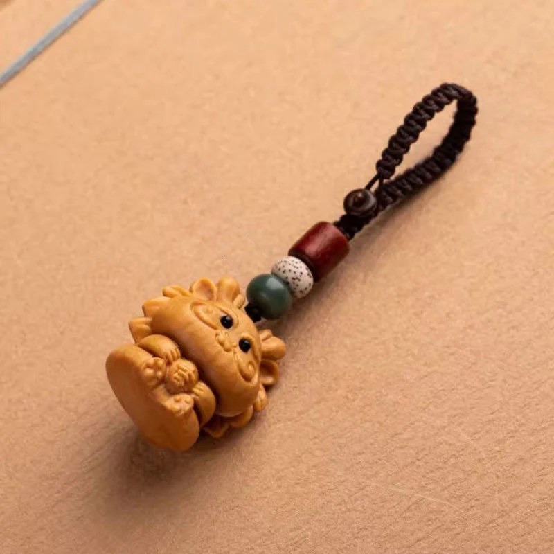 Buddha Stones Portachiavi con benedizione dei semi di Bodhi della stella e della luna del sandalo rosso dell'anno del cavallo - Image 26