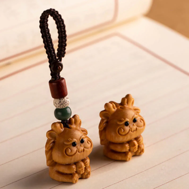 Buddha Stones Portachiavi con benedizione dei semi di Bodhi della stella e della luna del sandalo rosso dell'anno del cavallo - Image 49