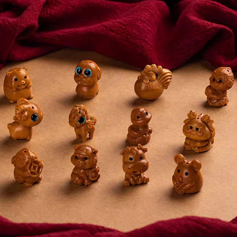 Buddha Stones Portachiavi con benedizione dei semi di Bodhi della stella e della luna del sandalo rosso dell'anno del cavallo - Image 54