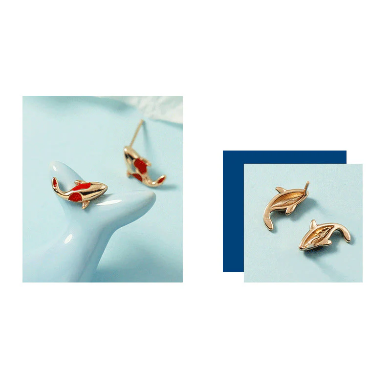 Buddha Stones Rame Koi Pesce Ricchezza Collana Pendente Corda Rossa Bracciale Orecchini Set - Image 18
