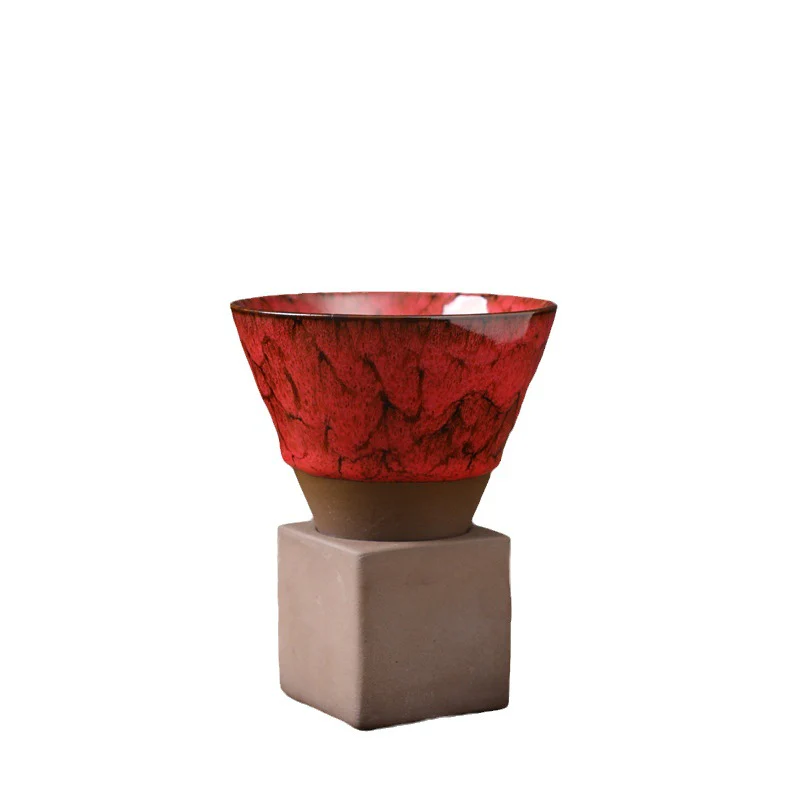 Buddha Stones Retro Kiln Change Tazza da caffè in ceramica Tazza da caffè espresso con base da 200 ml - Image 14