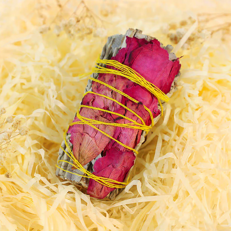 Buddha Stones, rosa rossa, non ti scordar di me, margherite colorate, bastoncino di incenso per la pulizia della casa, bastoncini di incenso per la guarigione e la meditazione, rituali - Image 8