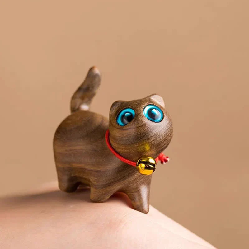 Buddha Stones, Sandalo verde, Piccola foglia, Sandalo rosso, Simpatici animali di gatto, Decorazione rilassante e pacifica - Image 19