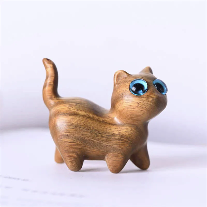 Buddha Stones, Sandalo verde, Piccola foglia, Sandalo rosso, Simpatici animali di gatto, Decorazione rilassante e pacifica - Image 20