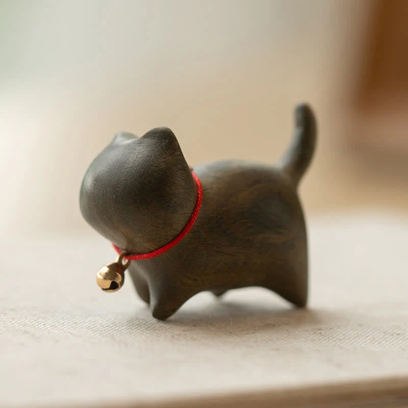 Buddha Stones, Sandalo verde, Piccola foglia, Sandalo rosso, Simpatici animali di gatto, Decorazione rilassante e pacifica - Image 3