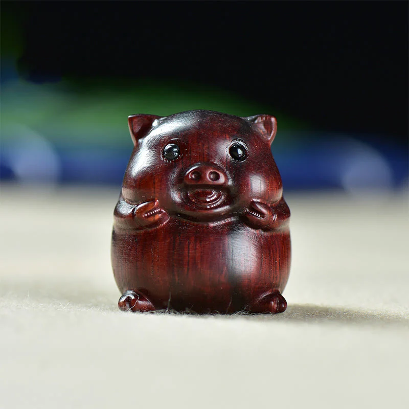 Buddha Stones, Sandalo verde, Piccola foglia, Sandalo rosso, Carino maialino, Animali, Decorazione positiva - Image 11