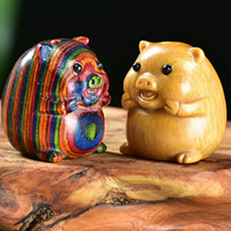 Buddha Stones, Sandalo verde, Piccola foglia, Sandalo rosso, Carino maialino, Animali, Decorazione positiva - Image 16