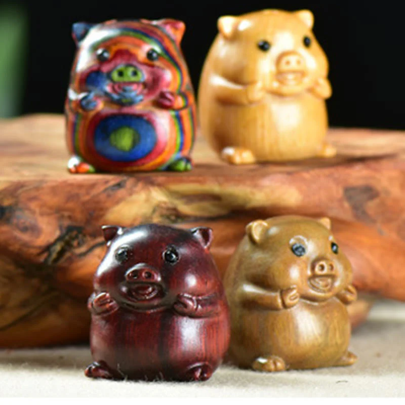 Buddha Stones, Sandalo verde, Piccola foglia, Sandalo rosso, Carino maialino, Animali, Decorazione positiva - Image 18