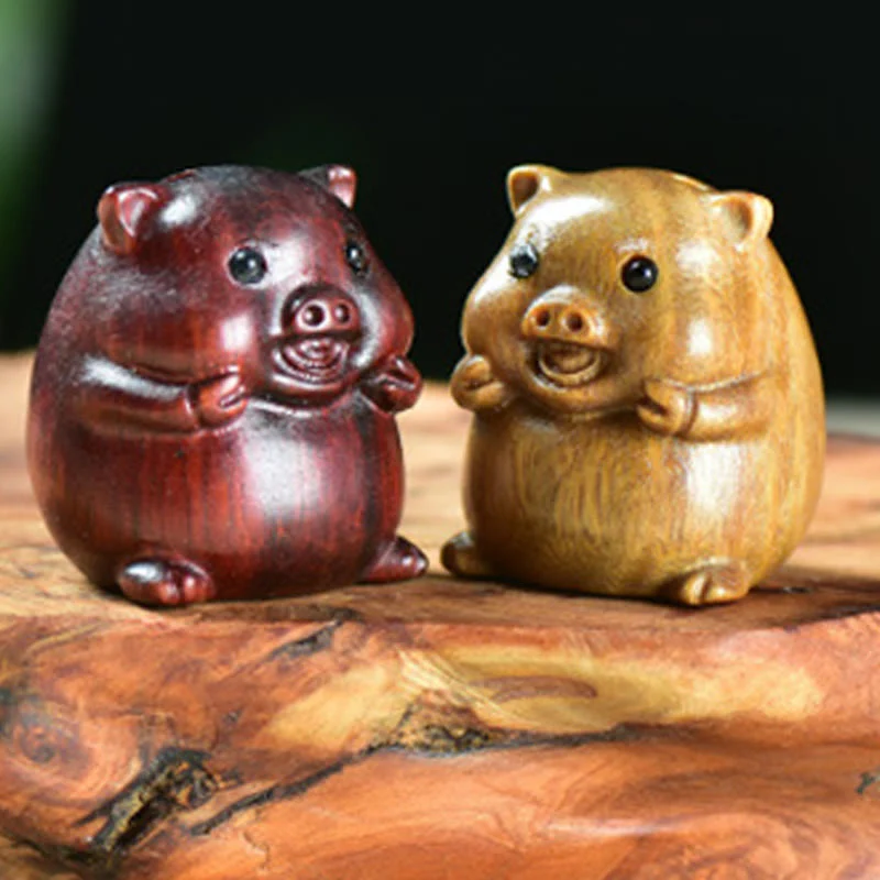 Buddha Stones, Sandalo verde, Piccola foglia, Sandalo rosso, Carino maialino, Animali, Decorazione positiva - Image 19