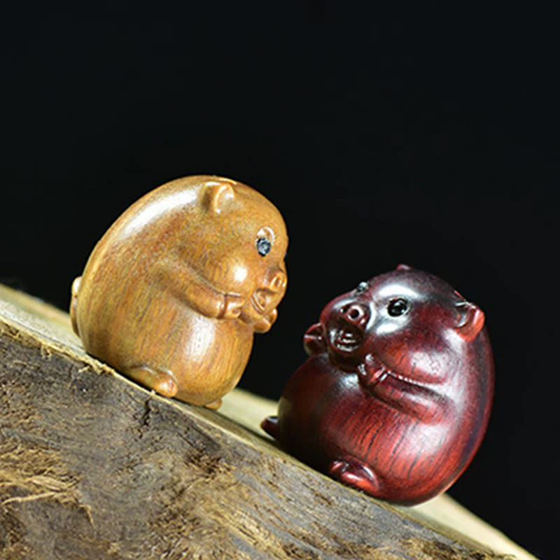 Buddha Stones, Sandalo verde, Piccola foglia, Sandalo rosso, Carino maialino, Animali, Decorazione positiva - Image 20