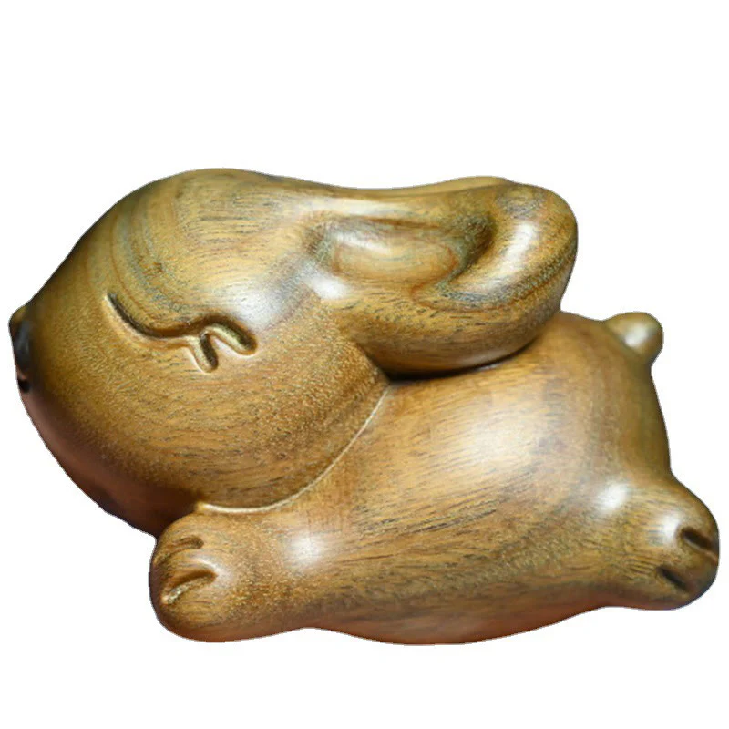 Buddha Stones Sandalo verde Piccolo Mini Coniglio carino Coniglietto Decorazioni di pace - Image 21