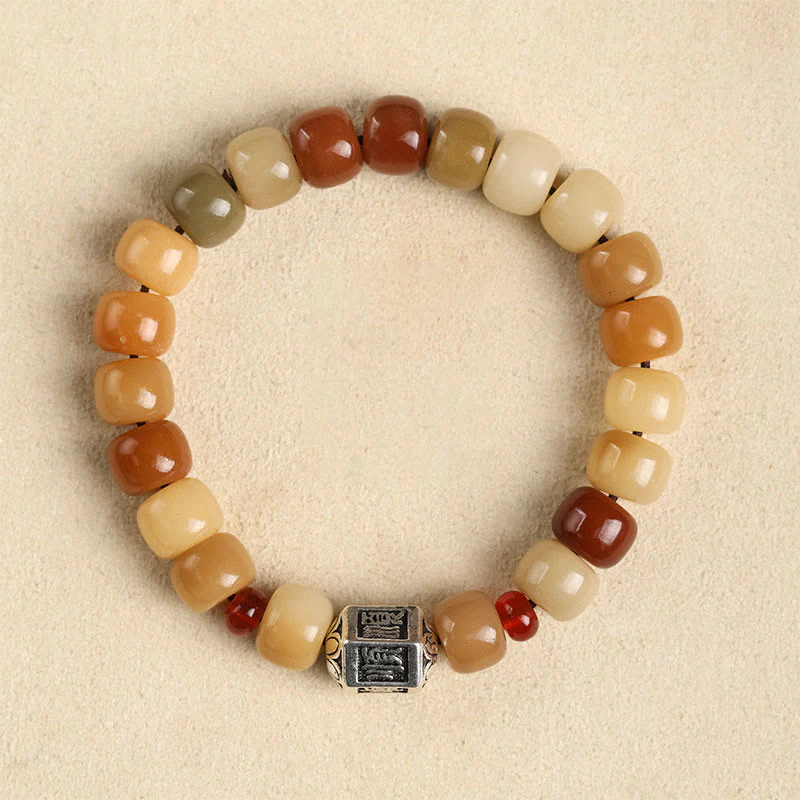 Buddha Stones Semi di Bodhi naturali Il Signore della Foresta dei Cadaveri Om Mani Padme Hum Braccialetto della Saggezza - Image 10