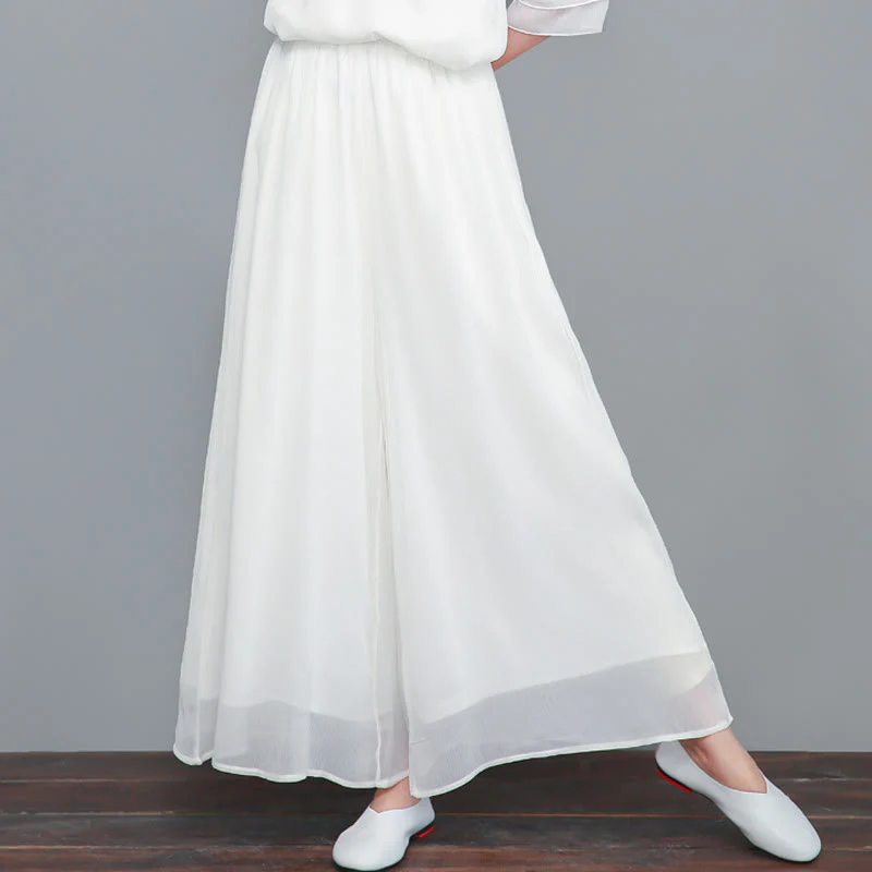 Buddha Stones Semplice Modello Midi Vestito Pantaloni Gamba Larga Meditazione Spirituale Zen Pratica Yoga Danza Abbigliamento - Image 10